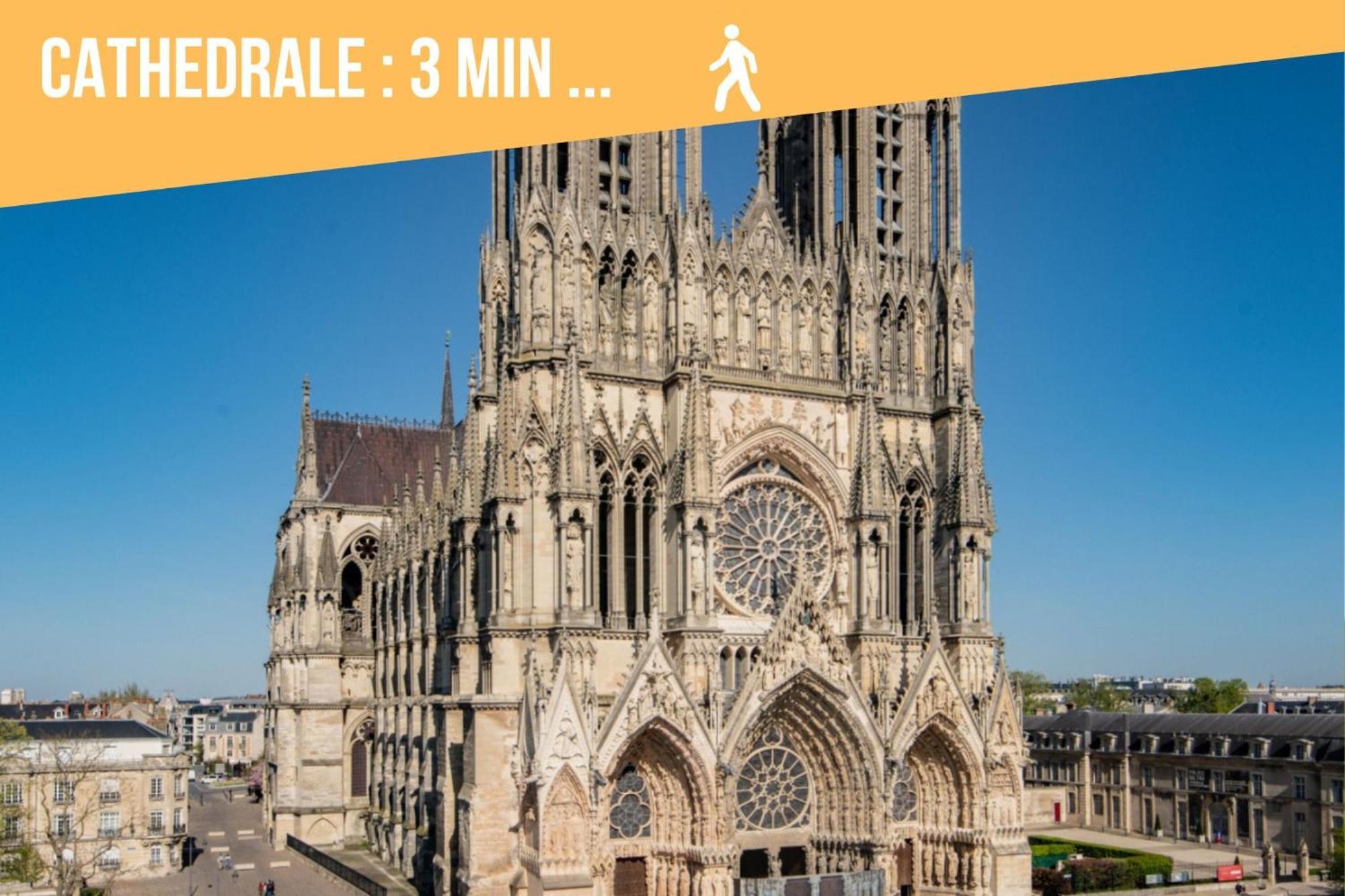 Апартаменти So Guest- Pepite De Charme Proche Cathedrale, Climatisation Parking Реймс Екстер'єр фото